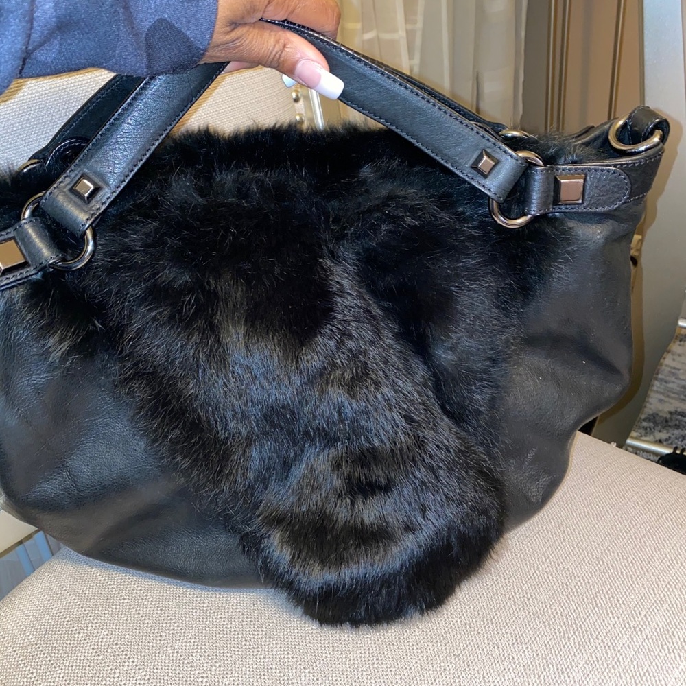 Abro Black leather purse